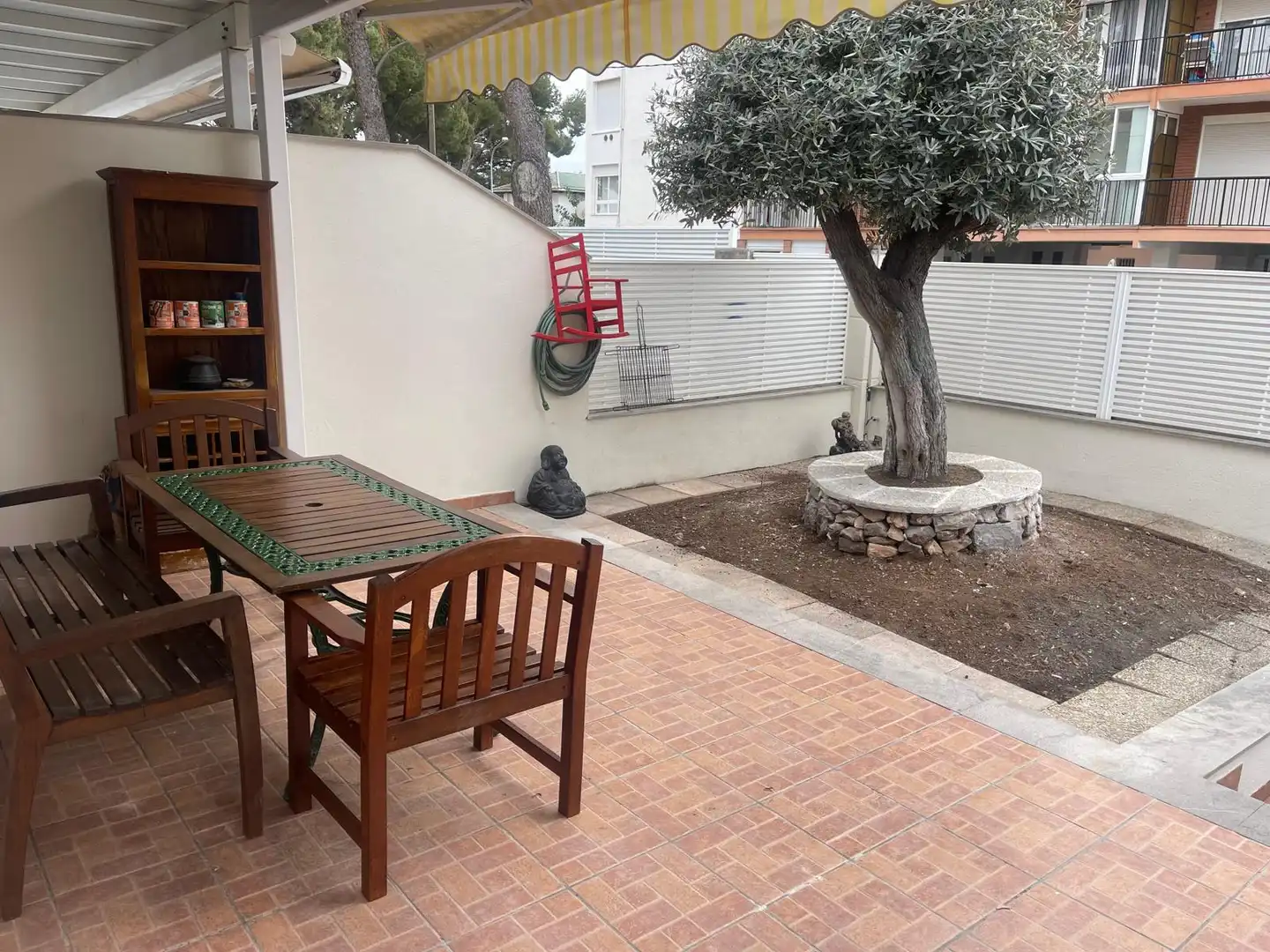 Terraza de Casa adosada de alquiler en Benicasim / Benicàssim con Aire acondicionado, Calefacción y Jardín privado