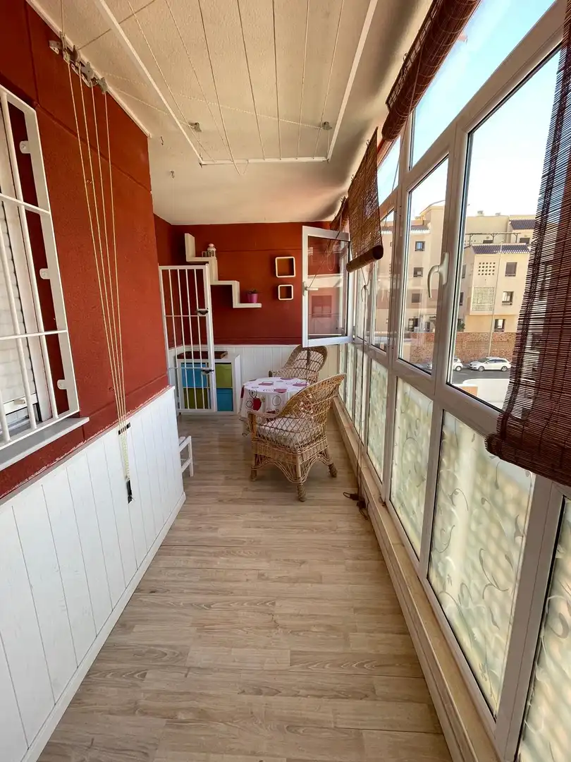 Terraza de Piso de alquiler en Roquetas de Mar con Aire acondicionado, Calefacción y Terraza