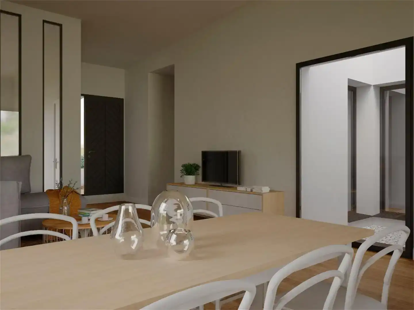 Dining room of Houses for sale in Gijón   with Air Conditioner, Private garden and Parquet flooring
