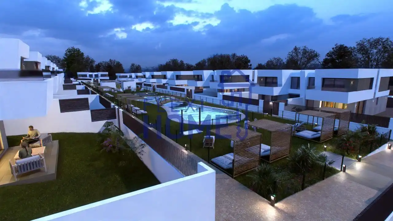 Vista exterior de Casa adosada en venta en Villaviciosa de Odón con Calefacción, Jardín privado y Terraza