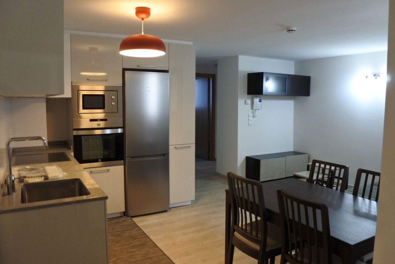 Kitchen of Flat to rent in Santiago de Compostela   with Heating, Parquet flooring and Terrace