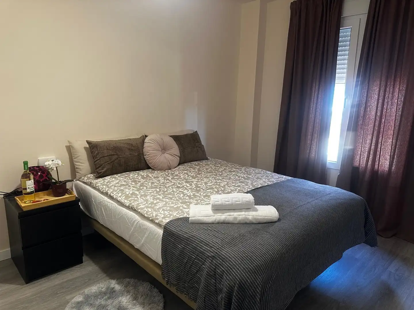Schlafzimmer von Wohnung zur Miete in Águilas mit Möbliert und Balkon