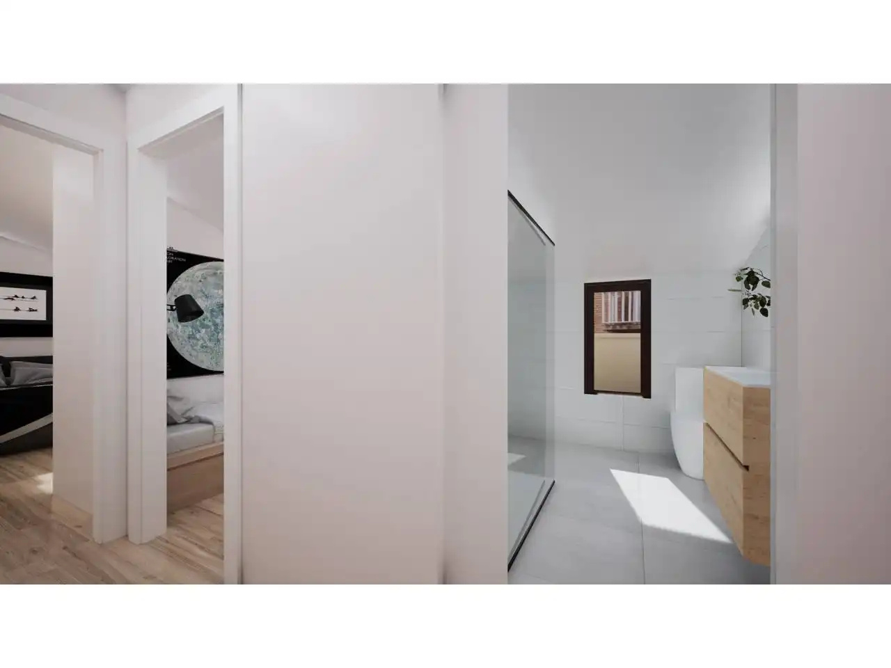 Schlafzimmer von Maisonette zum Verkauf in Terrassa mit Klimaanlage, Heizung und Parkett