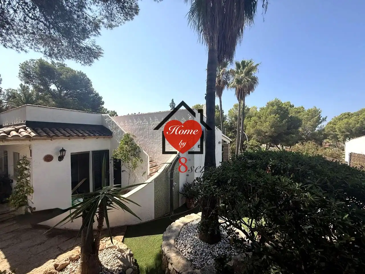 Vista exterior de Casa o xalet de lloguer en Calvià amb Aire condicionat, Calefacció i Jardí privat