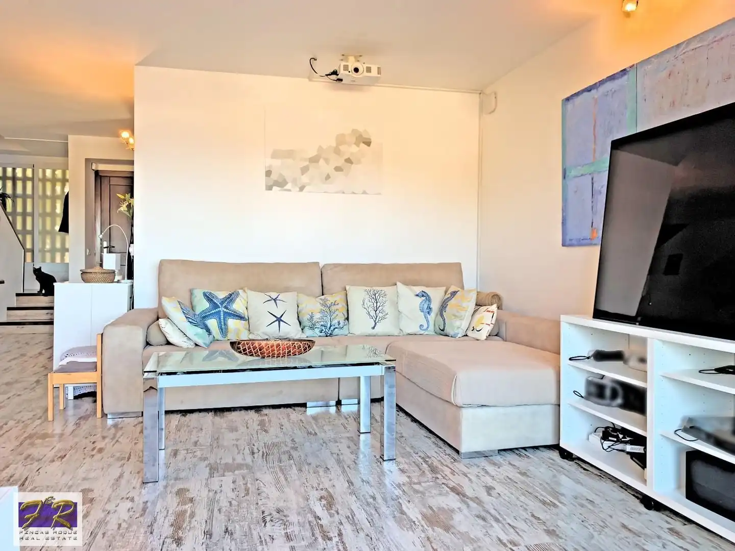 Sala d'estar de Casa o xalet en venda en Alcúdia amb Aire condicionat, Terrassa i Moblat