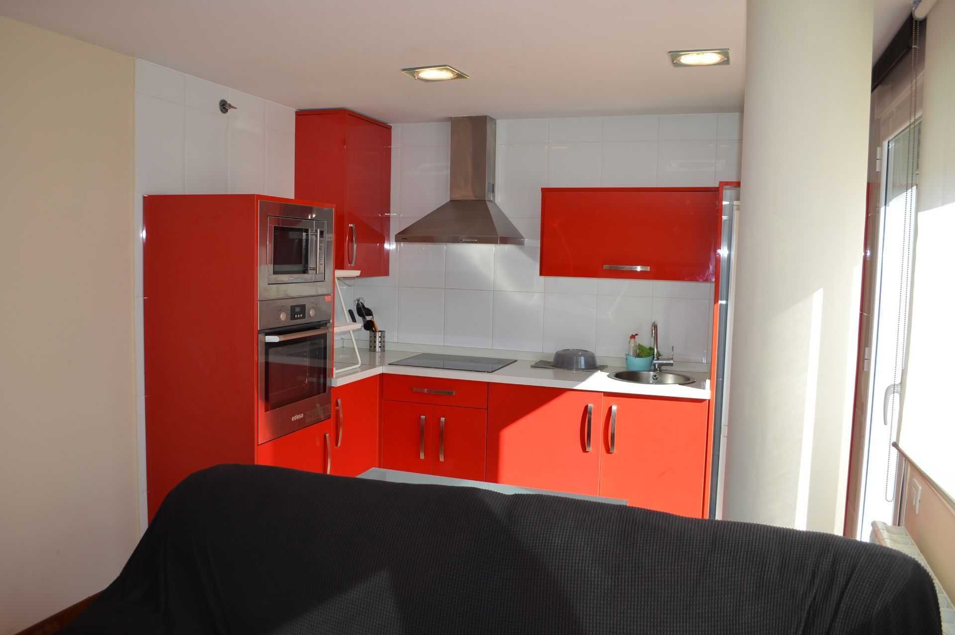 Kitchen of Flat for sale in Medina de Pomar  with Heating, Terrace and Furnished