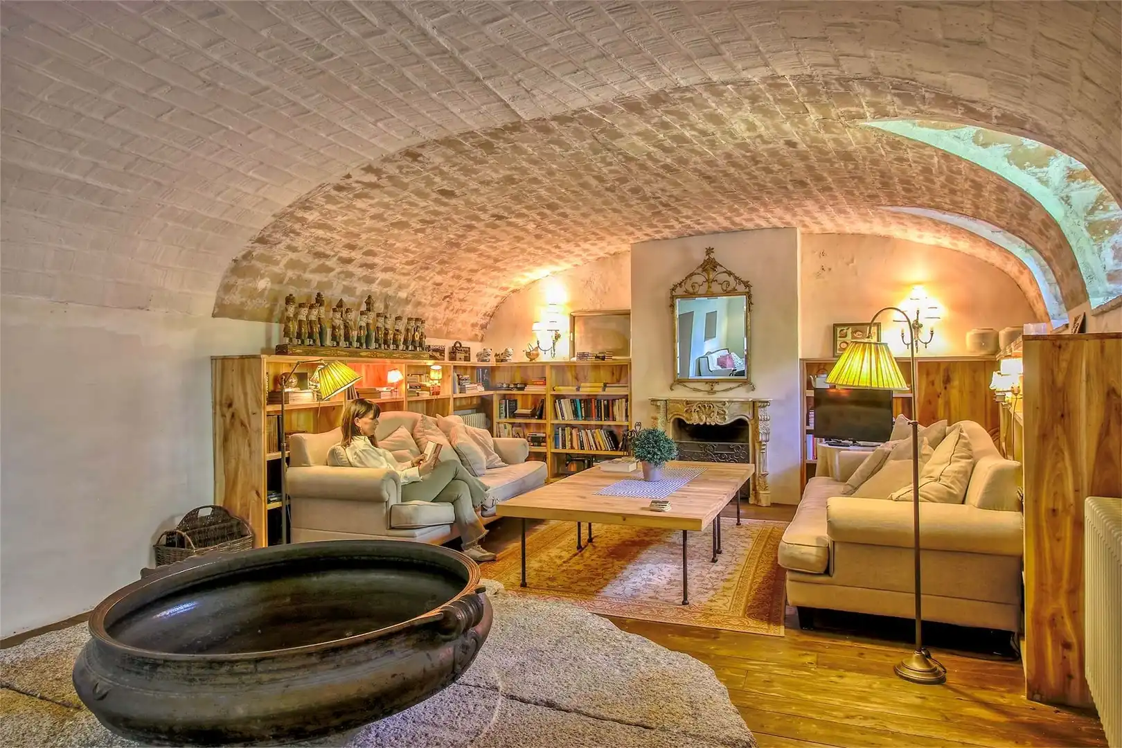 Sala d'estar de Finca rústica en venda en Vilademuls amb Calefacció, Terrassa i Piscina