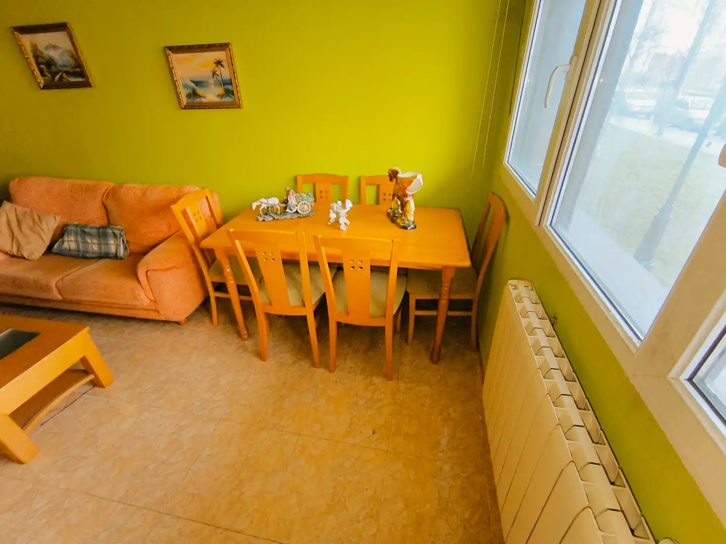 Dining room of Ground floor for rent in Palencia  with Heating, Parquet flooring and Storage room