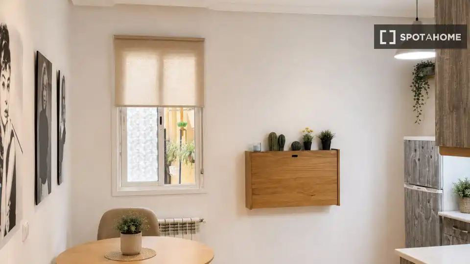 Balcony of Apartments for share in Madrid  with Air Conditioner, Heating and Terrace