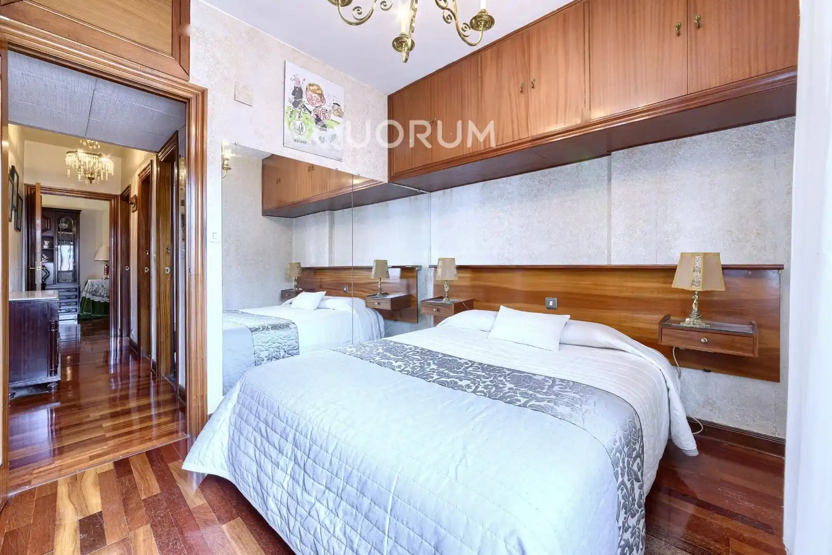 Schlafzimmer von Wohnung zum Verkauf in Basauri  mit Heizung, Möbliert und Balkon