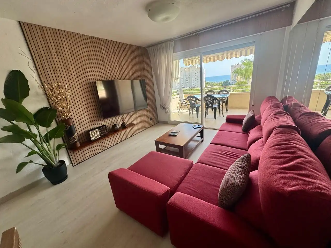 Wohnzimmer von Wohnung zur Miete in Alicante / Alacant mit Klimaanlage, Möbliert und Ofen