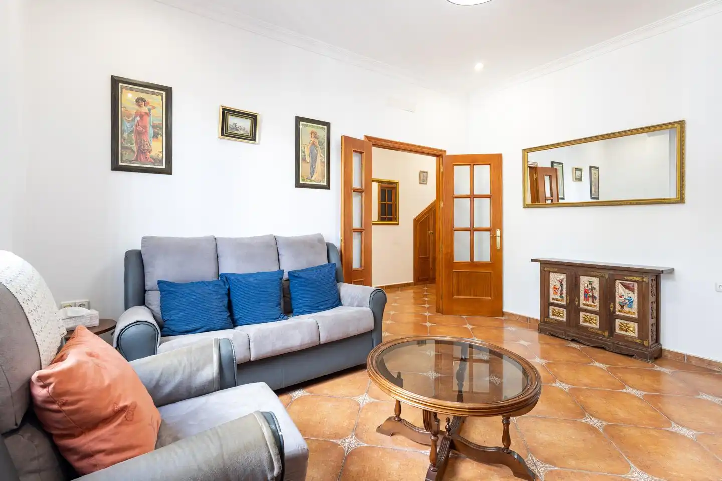Sala de estar de Planta baja en venta en Ardales con Amueblado