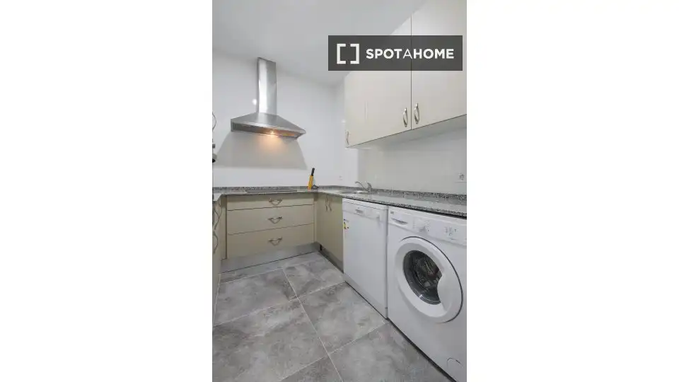 Kitchen of Flat for rent in Madrid  with Air Conditioner, Heating and Furnished