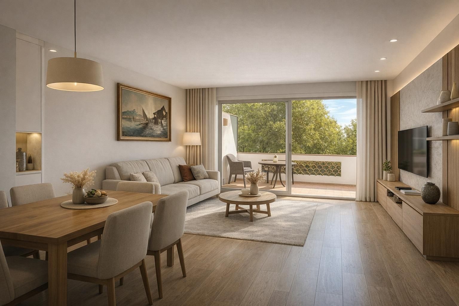 Sala d'estar de Pis en venda en Empuriabrava amb Balcó