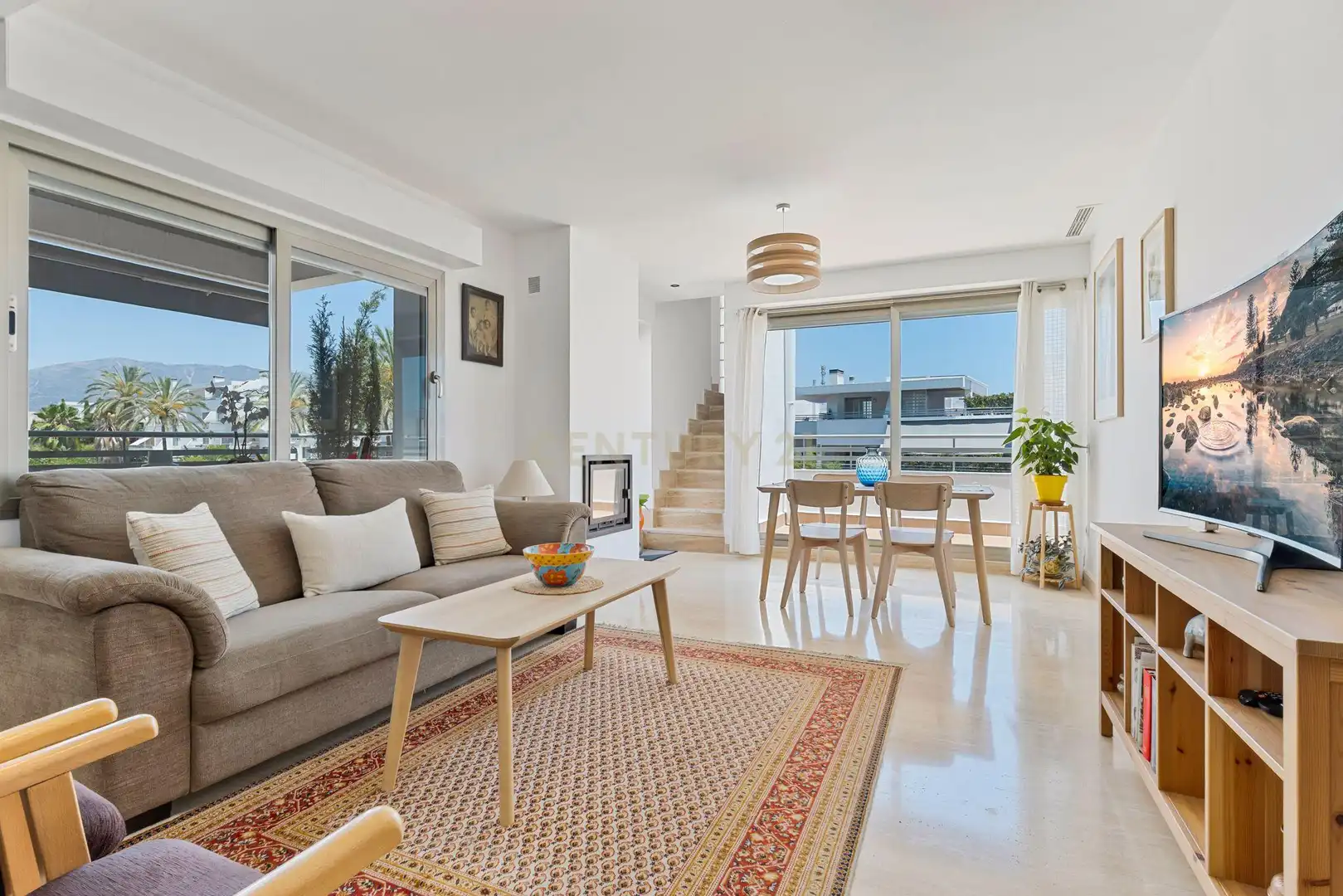 Living room of Apartments for sale in Mijas  with Air Conditioner and Swimming Pool