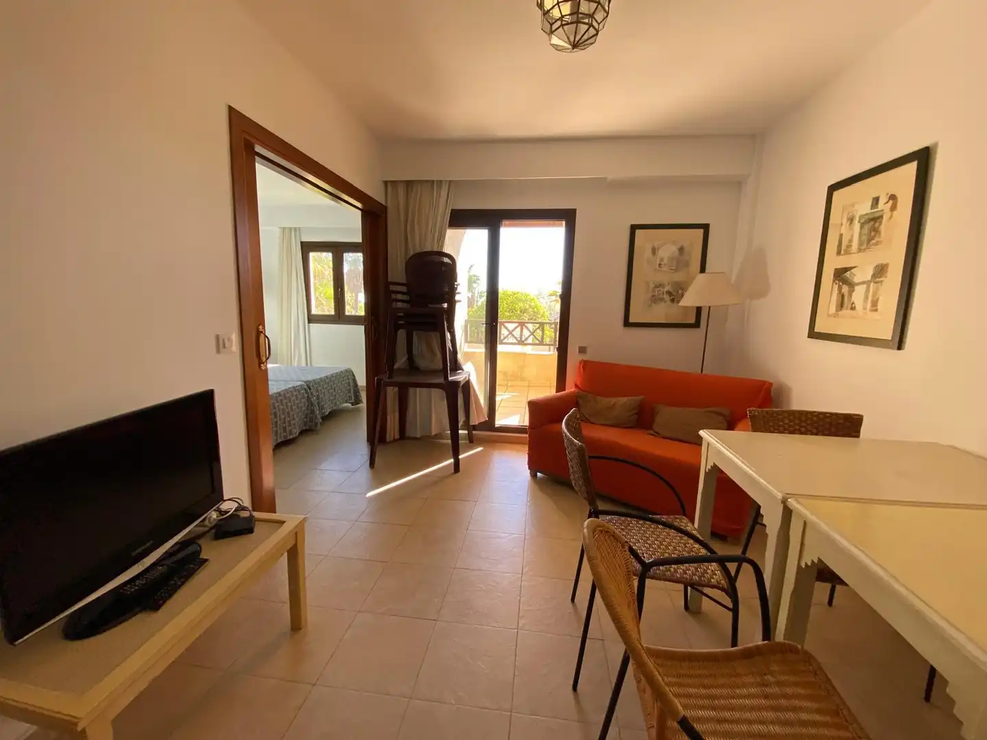 Dormitori de Apartament en venda en Ayamonte amb Aire condicionat, Moblat i Rentadora