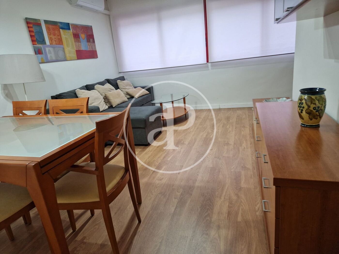 Living room of Flat to rent in  Valencia Capital  with Air Conditioner, Heating and Furnished