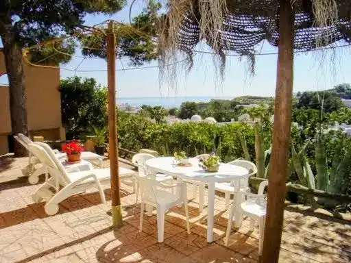 Terrace of Flat for rent in Mojácar  with Air Conditioner, Private garden and Swimming Pool