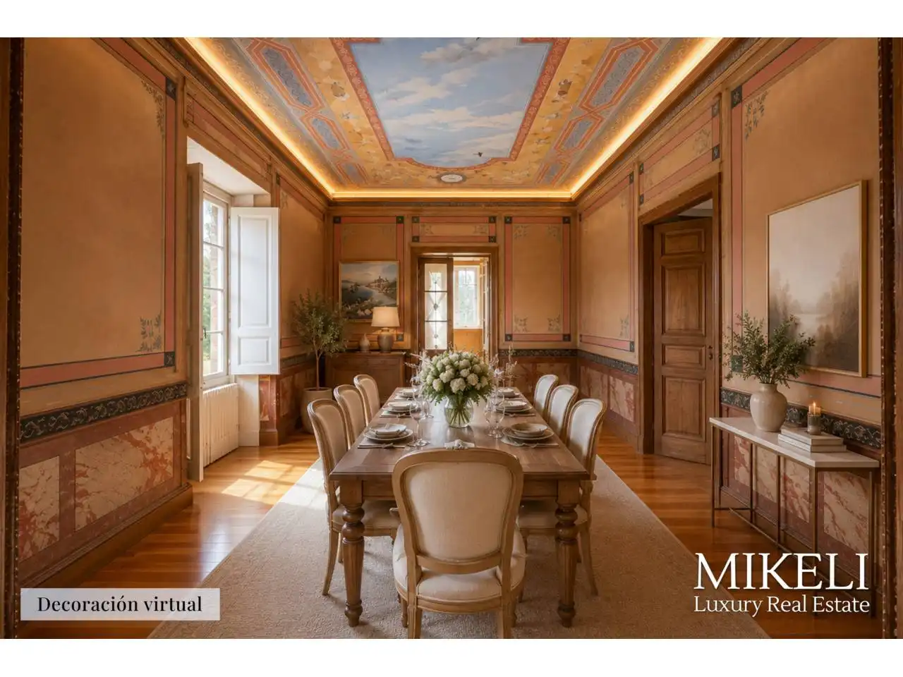 Comedor de Finca rústica en venta en Saro con Jardín privado y Parquet