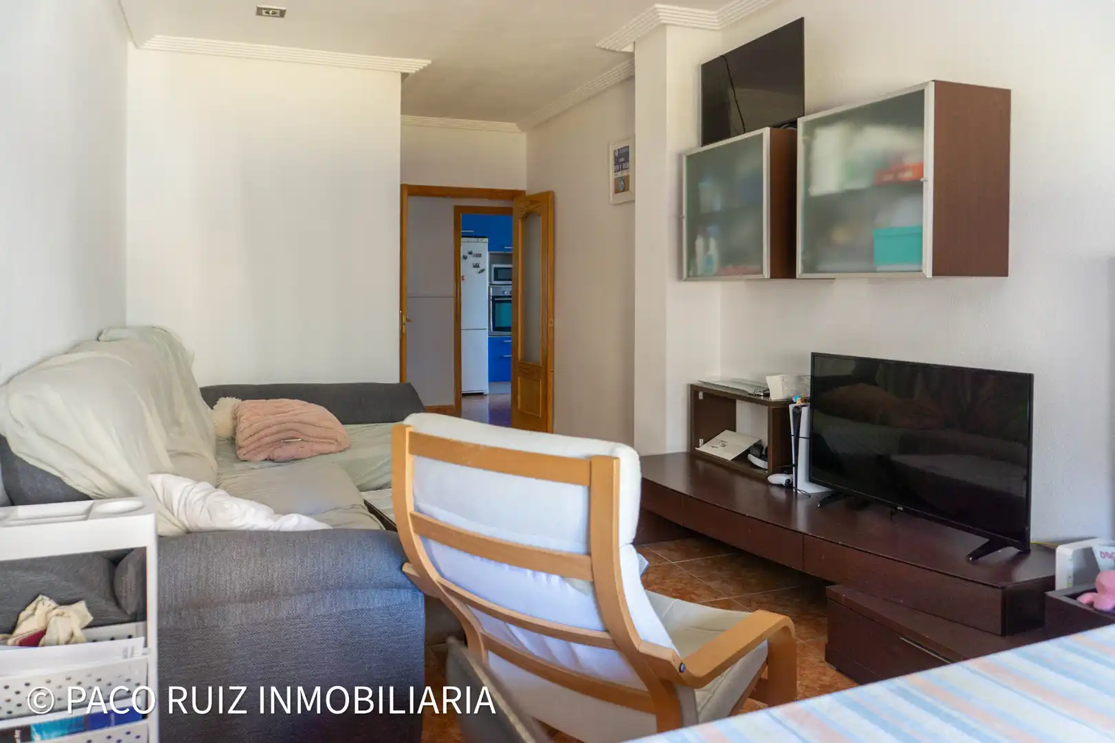 Sala de estar de Piso en venta en Huércal de Almería con Aire acondicionado y Piscina