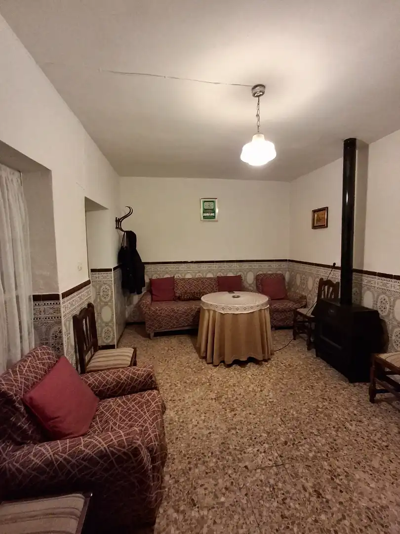 Sala d'estar de Casa o xalet en venda en La Puebla de Almoradiel amb Calefacció, Moblat i Forn