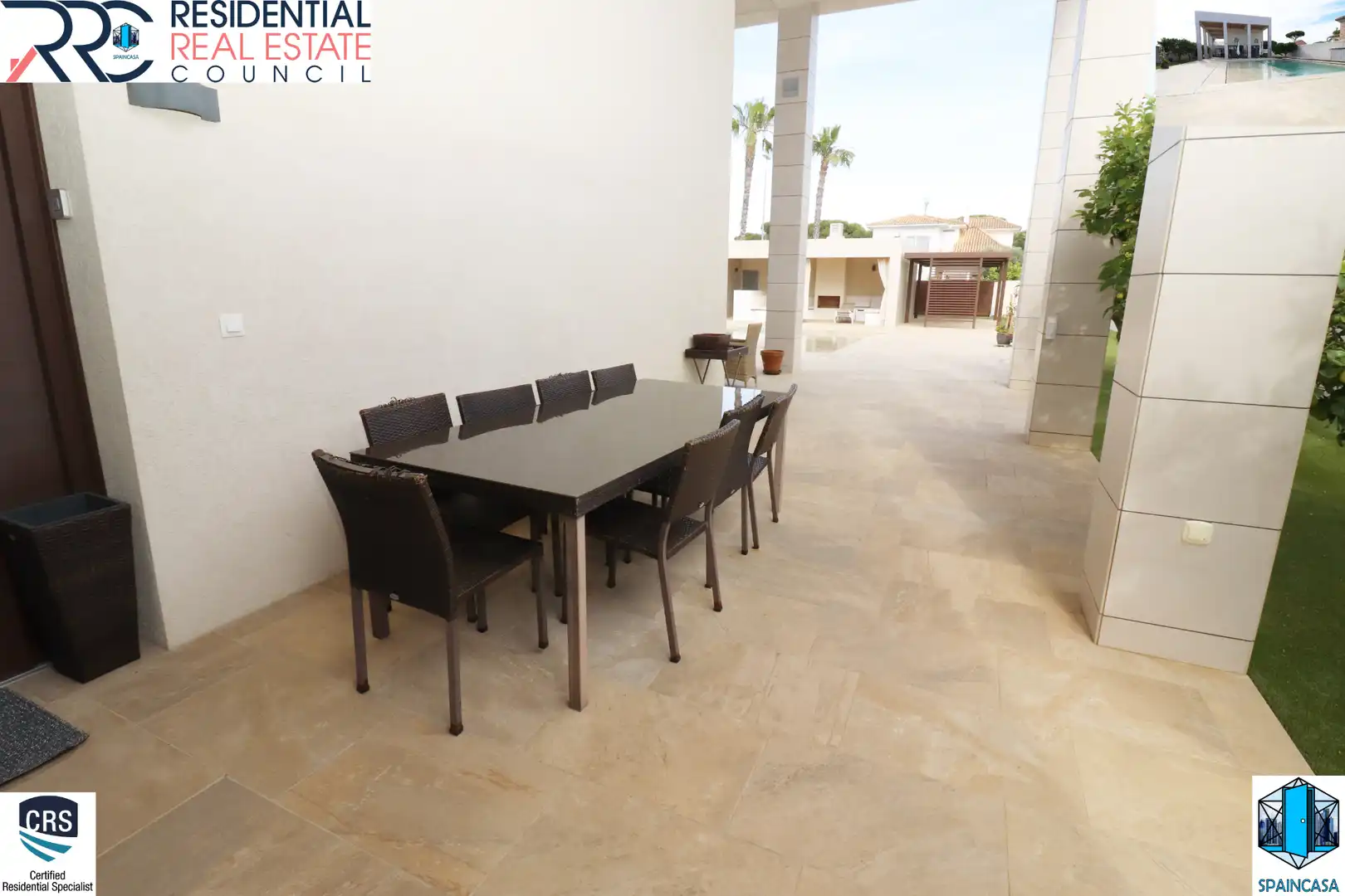 Terrassa de Casa o xalet en venda en Aljaraque amb Aire condicionat, Traster i Piscina