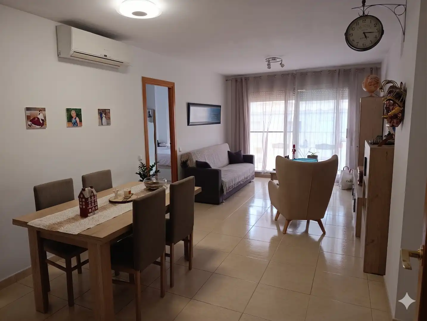 Sala d'estar de Pis en venda en Tortosa amb Aire condicionat, Moblat i Balcó