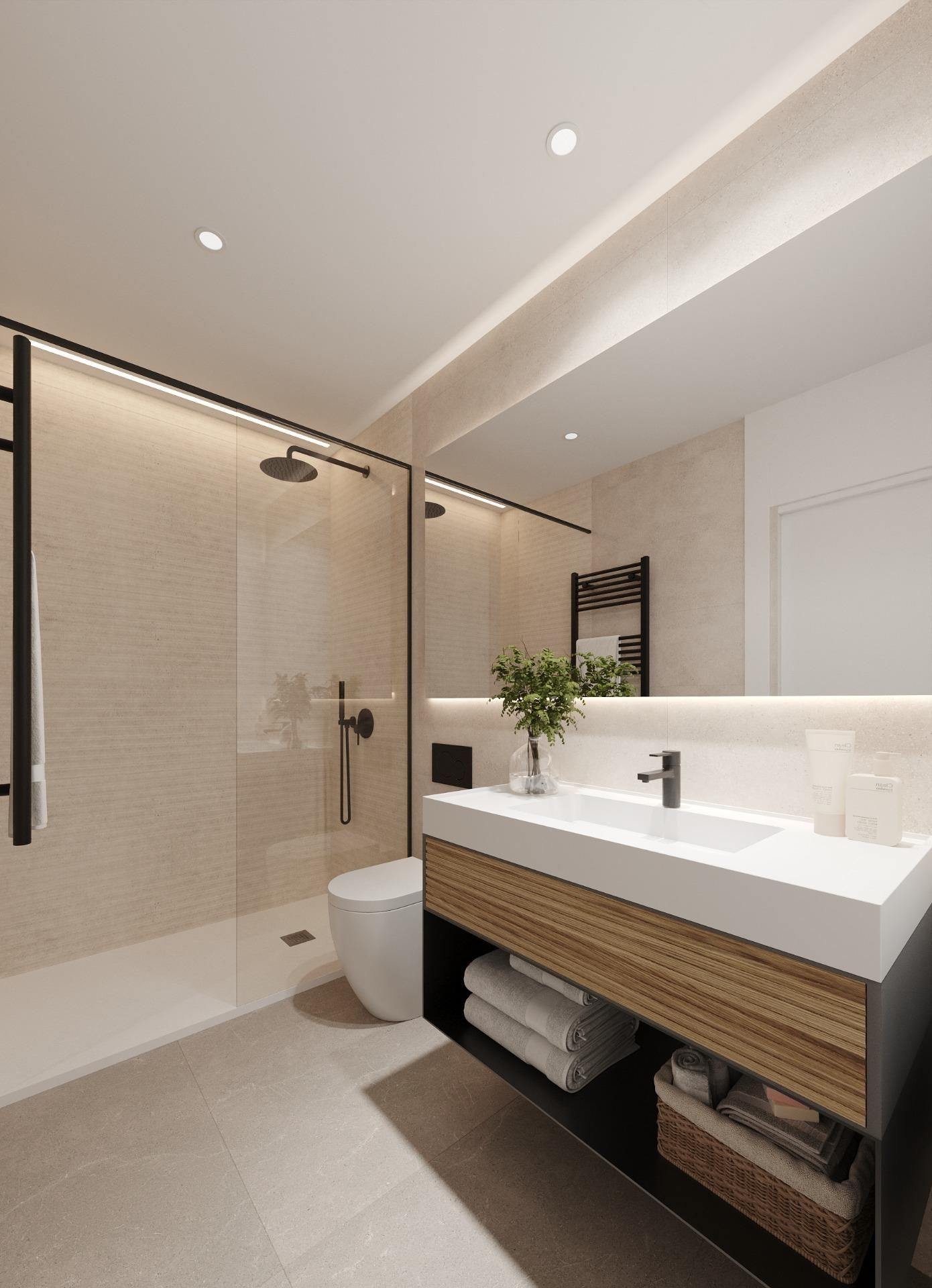 Bany de Casa o xalet en venda en Torre-Pacheco amb Aire condicionat, Jardí privat i Terrassa