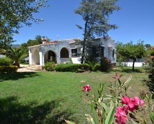 Jardí de Casa o xalet de lloguer en Mont-roig del Camp amb Aire condicionat, Terrassa i Piscina