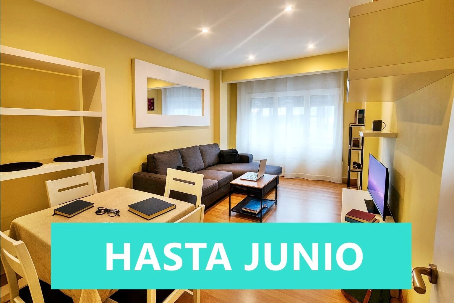 Sala de estar de Piso de alquiler en Santander con Calefacción, Amueblado y Horno