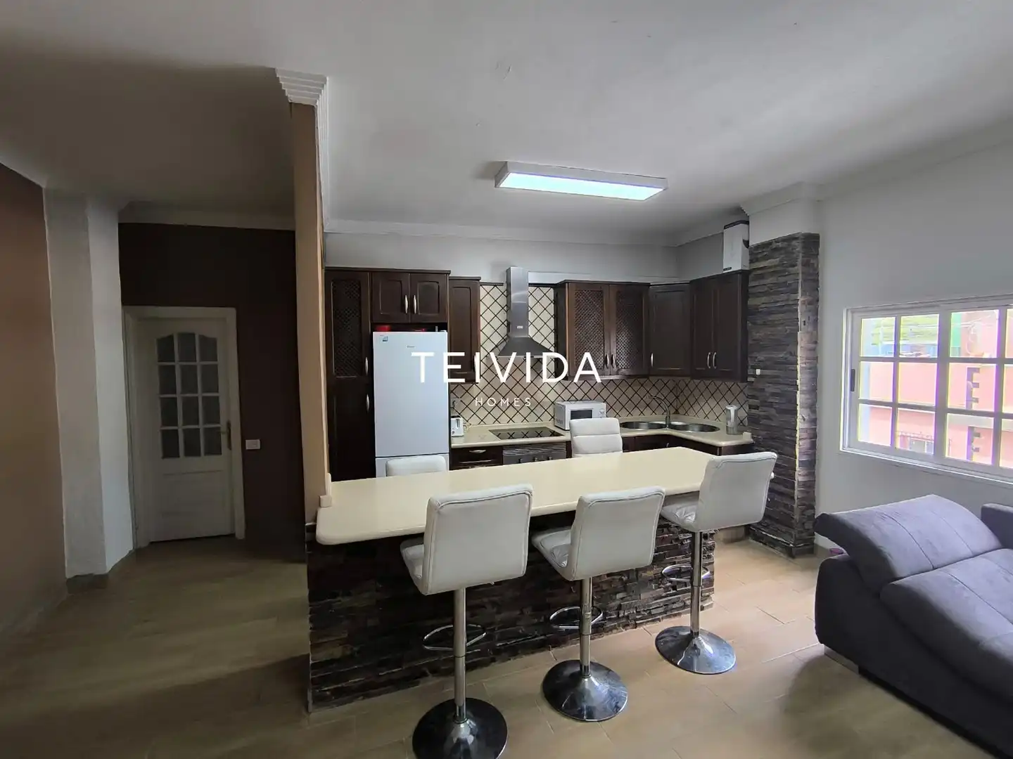 Kitchen of Flat for sale in San Cristóbal de la Laguna  with Private garden and Furnished