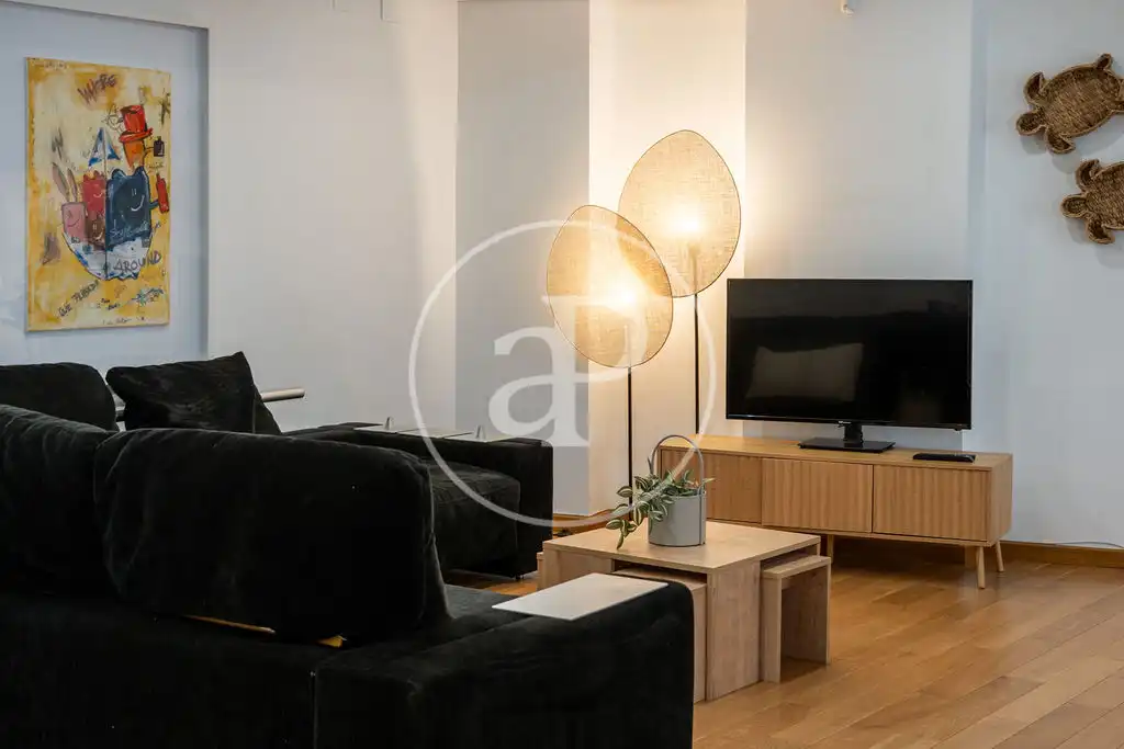 Sala de estar de Piso de alquiler en Valencia con Aire acondicionado, Calefacción y Terraza