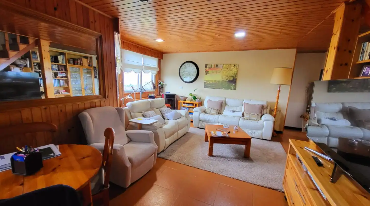 Sala de estar de Casa adosada en venta en Nigrán con Terraza y Balcón