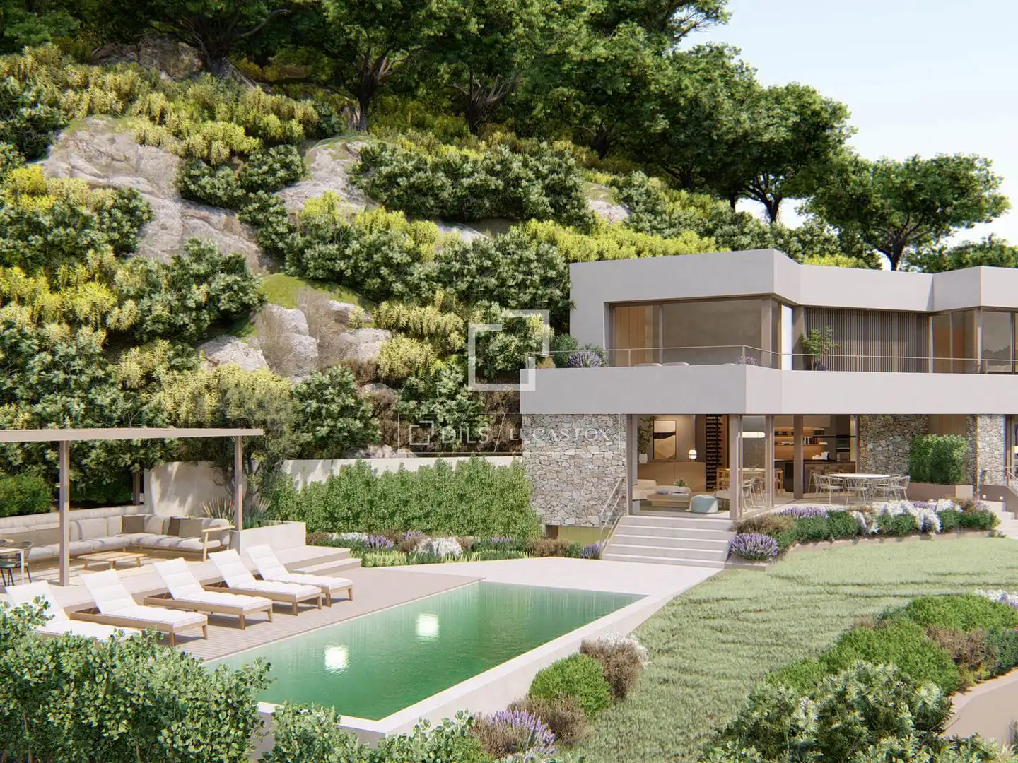 Garten von Haus oder Chalet zum Verkauf in Begur mit Klimaanlage, Heizung und Privatgarten