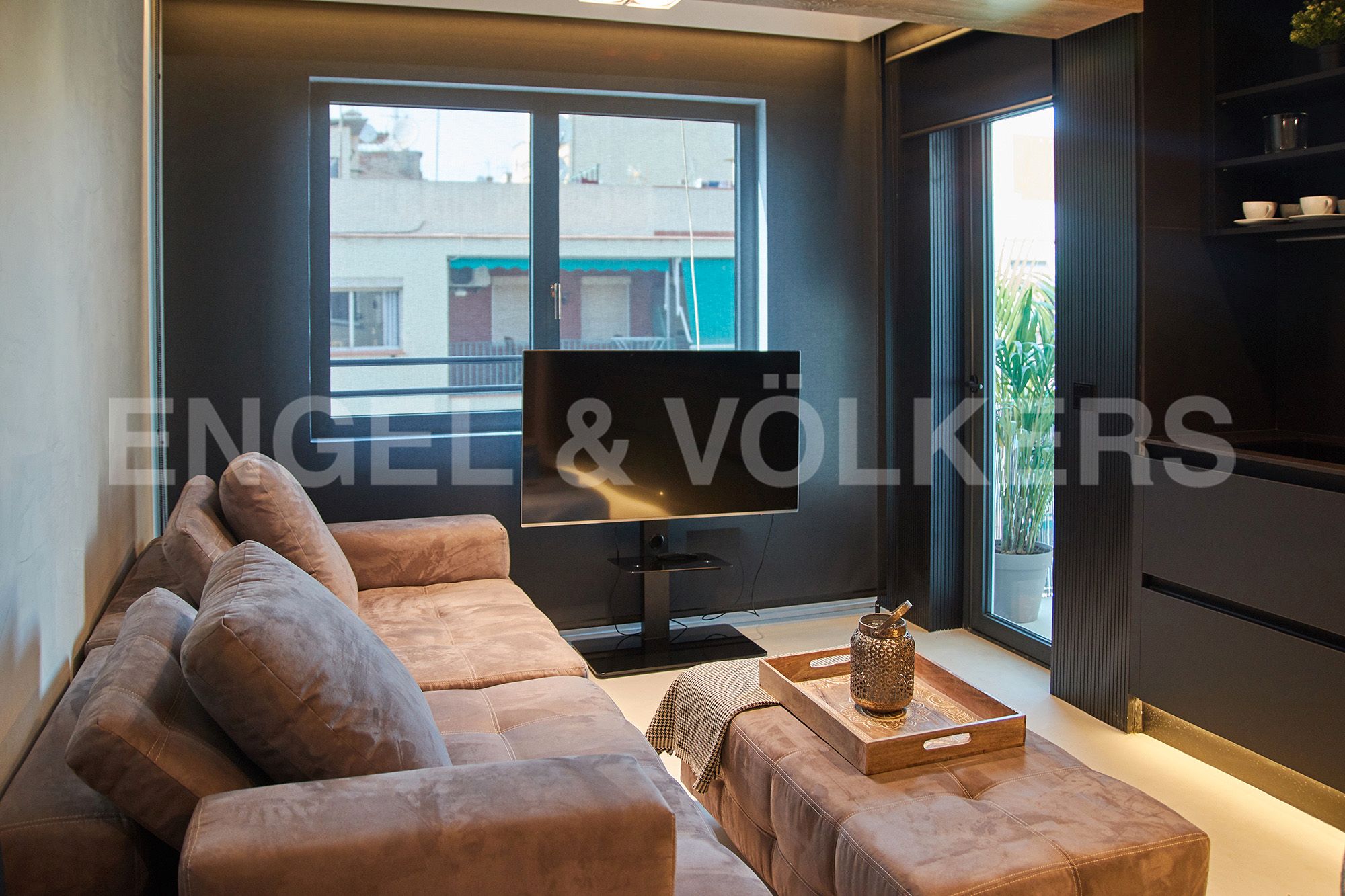 Sala d'estar de Apartament en venda en  Barcelona Capital amb Aire condicionat, Calefacció i Terrassa