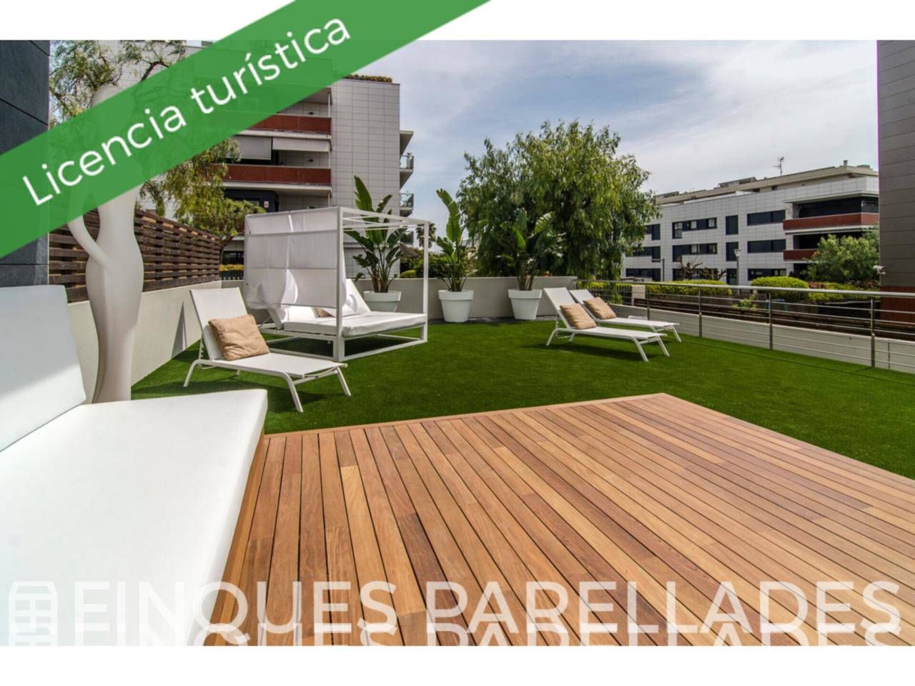 Terrace of Flat for sale in Sitges  with Air Conditioner, Heating and Private garden
