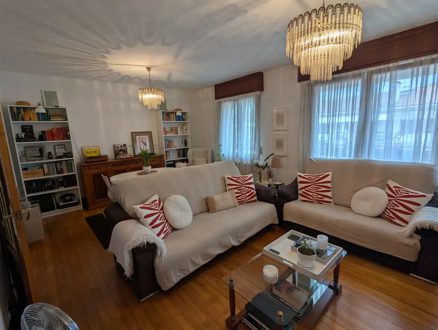 Sala de estar de Piso en venta en Amorebieta-Etxano con Calefacción, Trastero y Amueblado