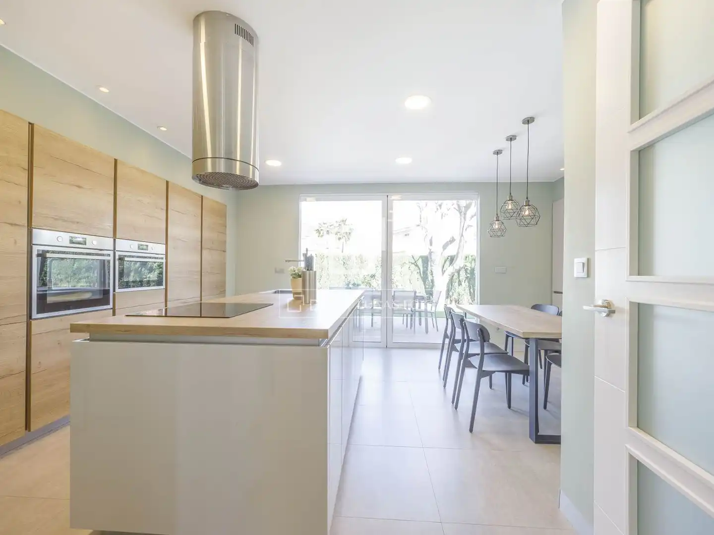 Cuina de Casa o xalet en venda en Puçol amb Aire condicionat, Jardí privat i Parquet