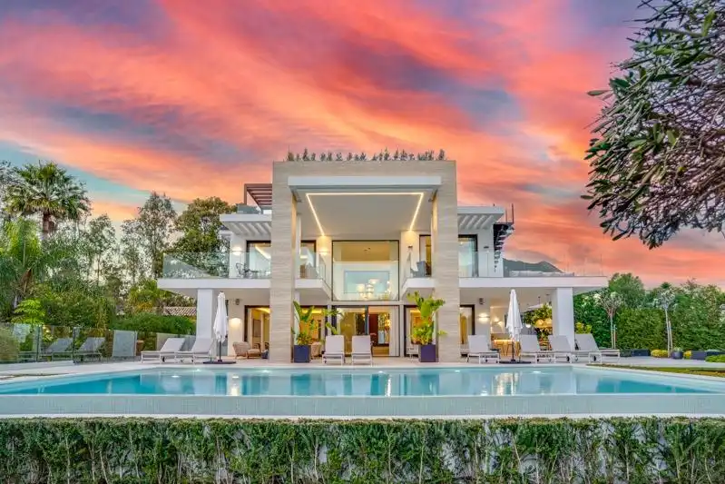 Exterior view of Houses for sale in Marbella  with Air Conditioner, Heating and Private garden