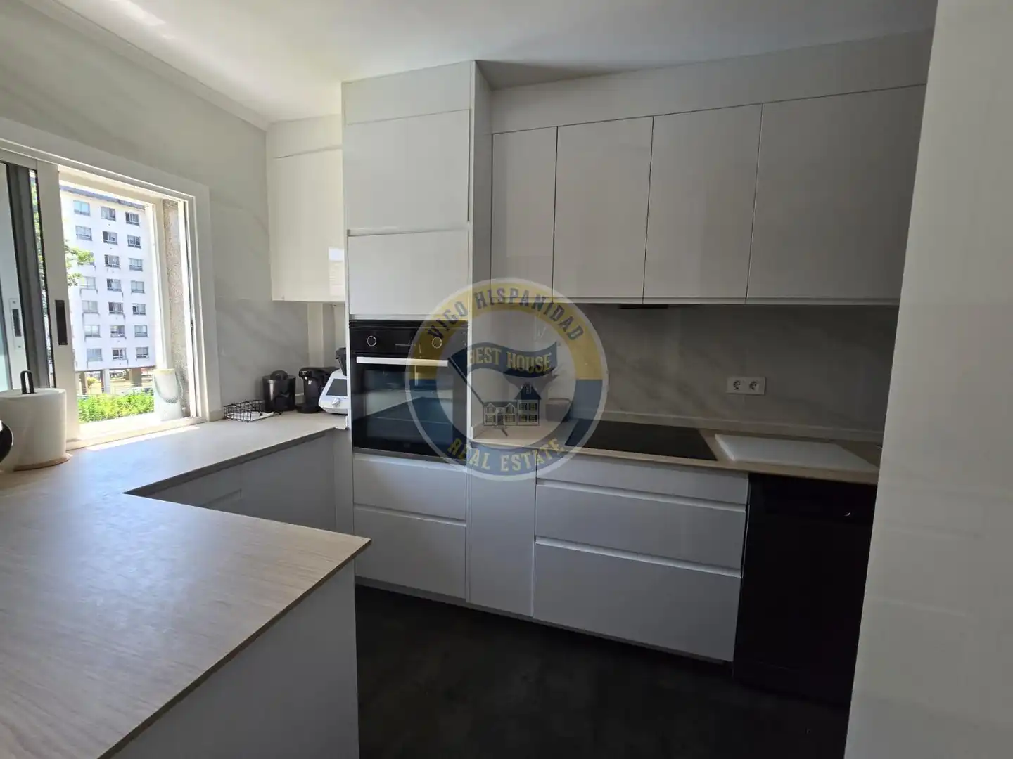 Kitchen of Flat for sale in Vigo   with Terrace and Furnished