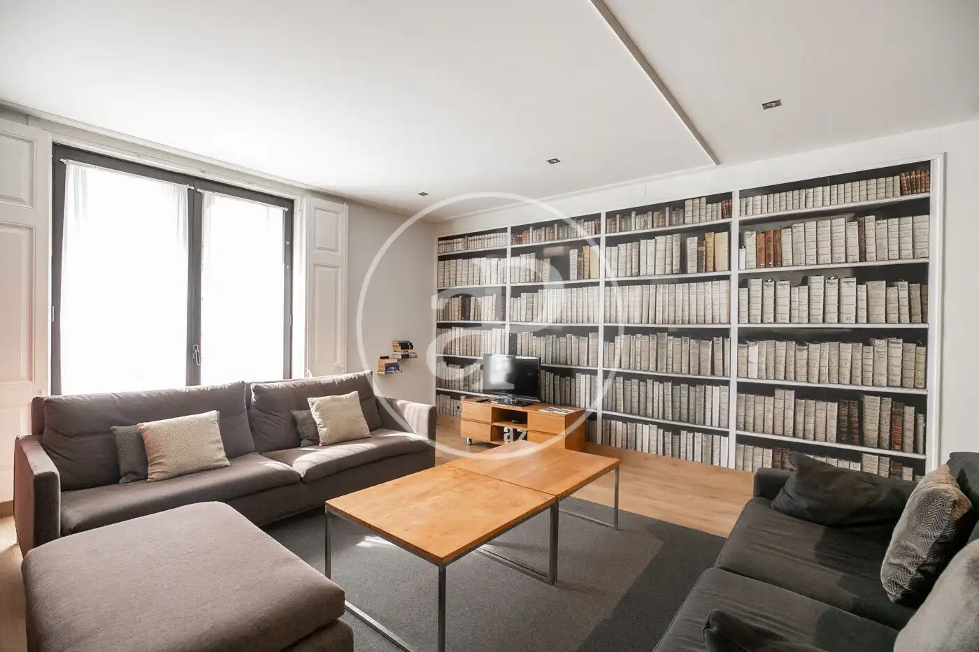 Sala de estar de Piso de alquiler en Barcelona con Aire acondicionado, Calefacción y Terraza