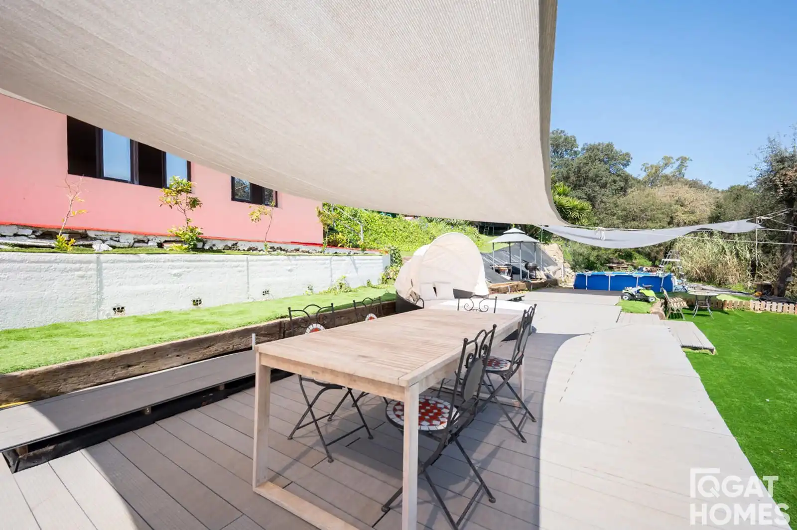 Terrassa de Casa o xalet en venda en Barcelona amb Aire condicionat, Calefacció i Jardí privat