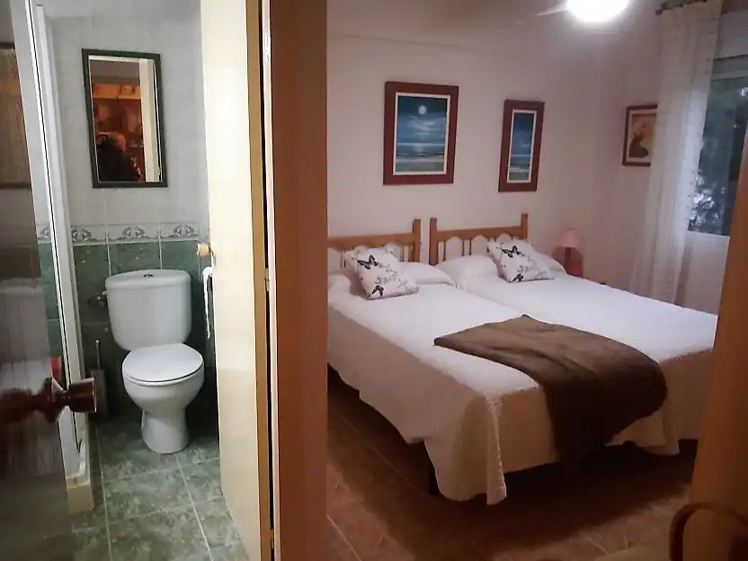 Dormitori de Apartament de lloguer en Benicasim / Benicàssim amb Terrassa, Moblat i Es permeten mascotes