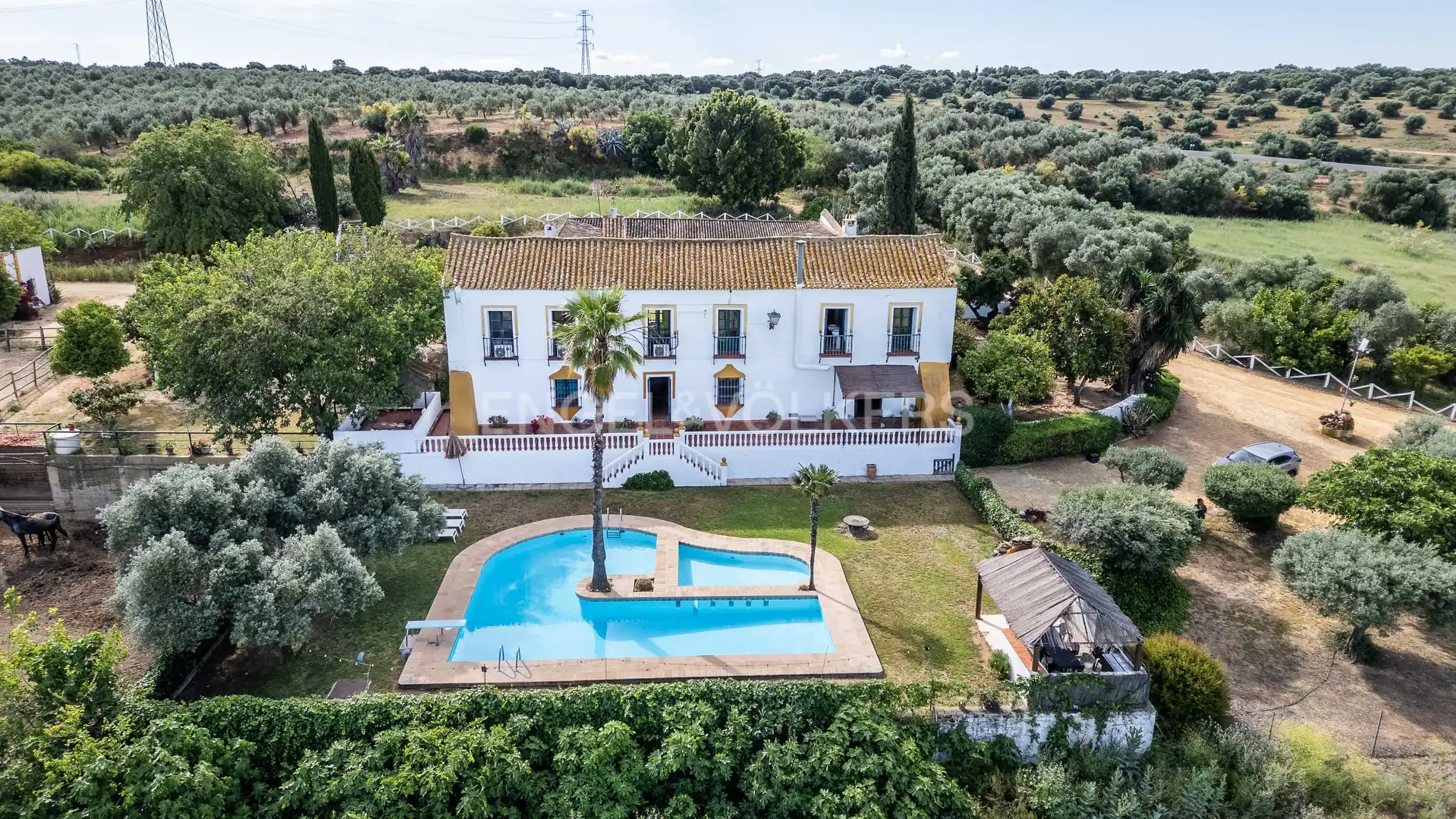 Jardí de Finca rústica en venda en Alcalá de Guadaira amb Calefacció, Jardí privat i Terrassa
