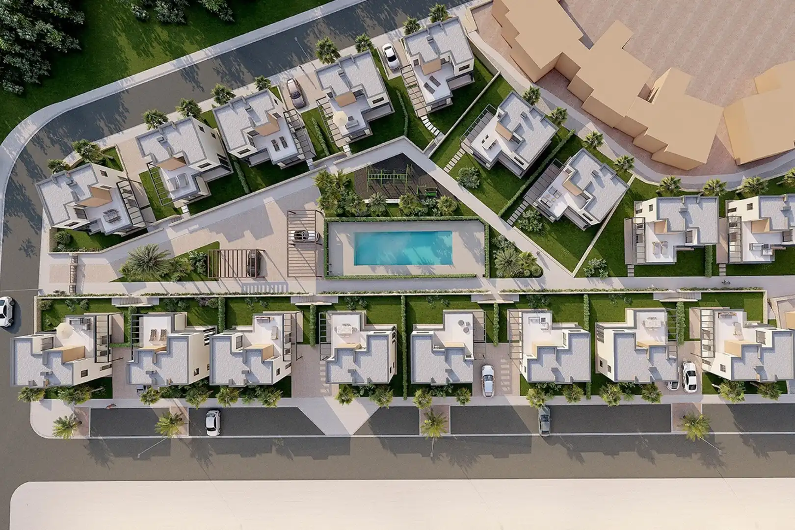 Vista exterior de Casa o xalet en venda en Murcia amb Aire condicionat, Jardí privat i Terrassa