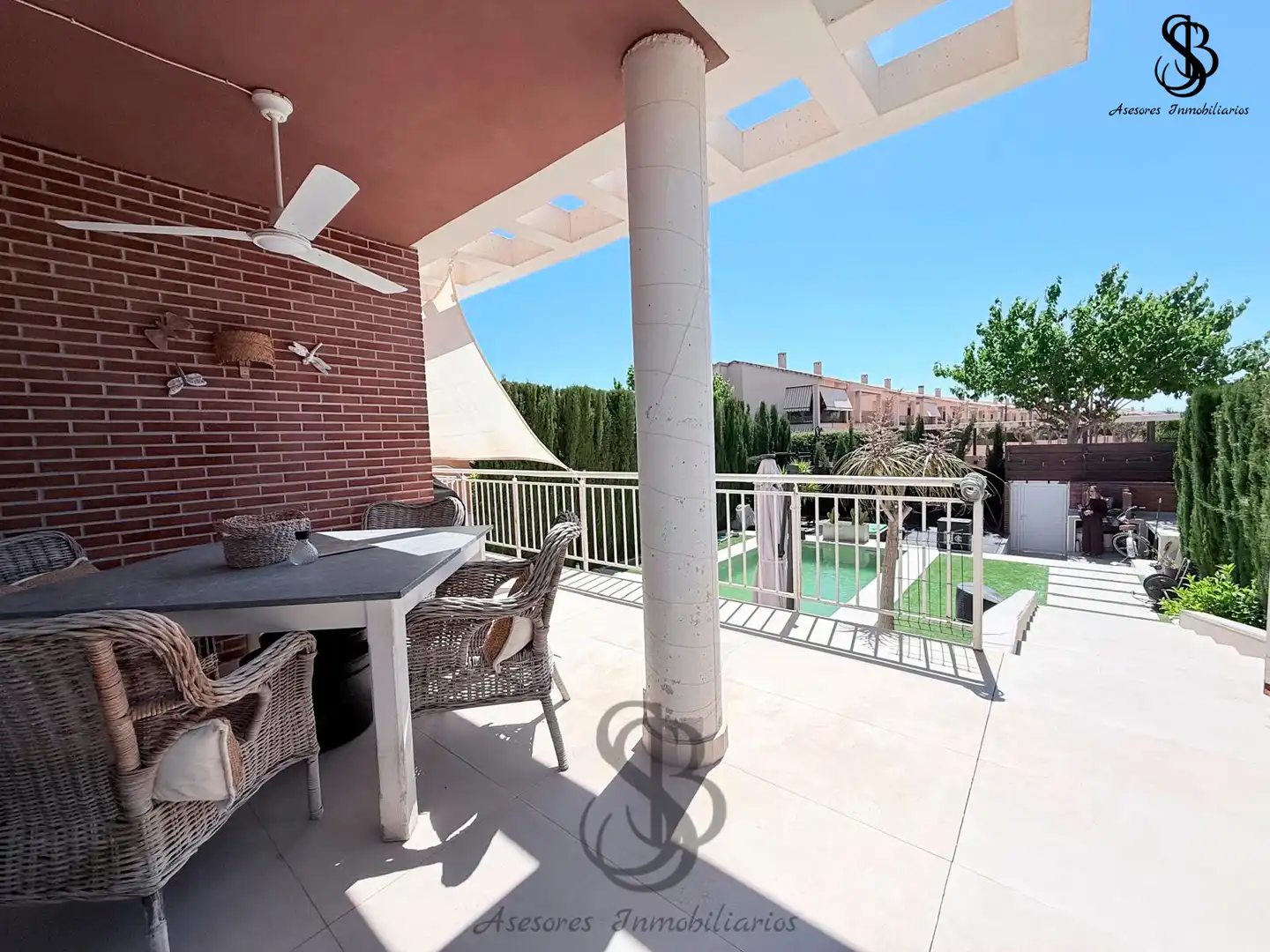 Terraza de Casa adosada en venta en Mutxamel con Aire acondicionado, Calefacción y Jardín privado