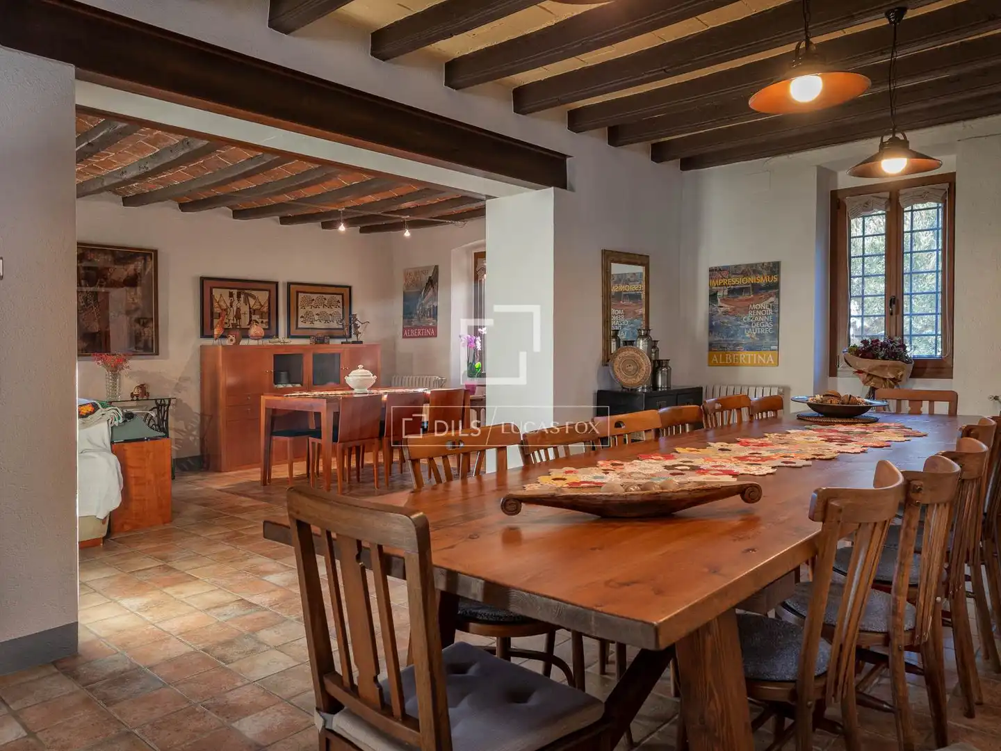 Comedor de Finca rústica en venta en Arbúcies con Aire acondicionado, Calefacción y Jardín privado