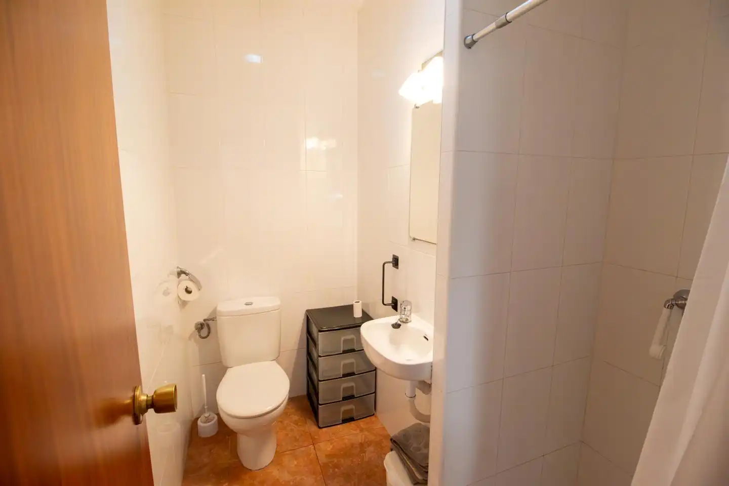 Badezimmer von Wohnung zur Miete in Valencia mit Möbliert