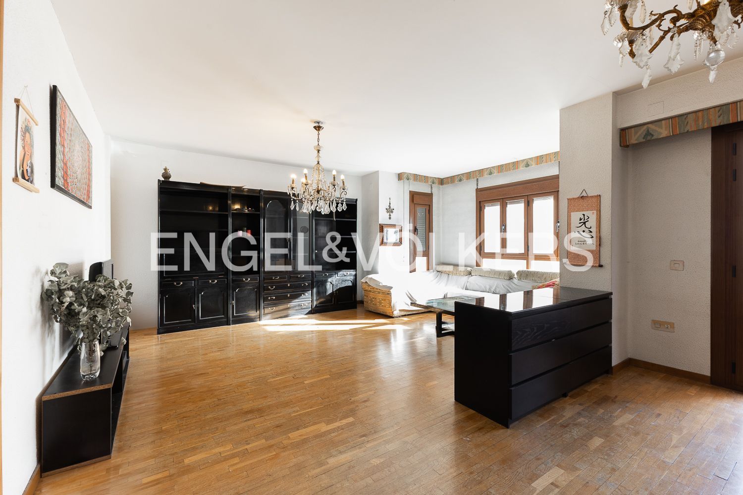 Living room of Apartment for sale in  Valencia Capital  with Air Conditioner, Heating and Parquet flooring