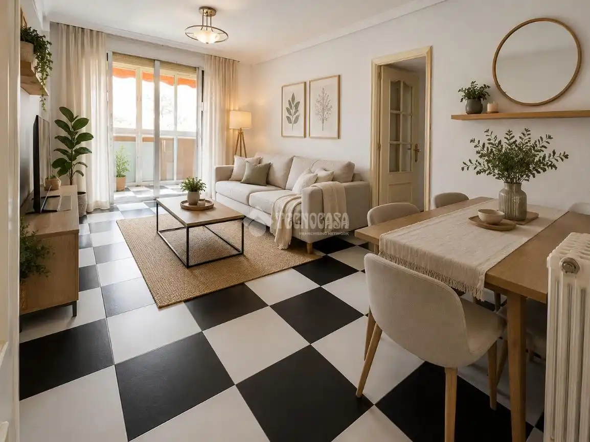 Wohnzimmer von Wohnung zum Verkauf in Madrid mit Heizung und Terrasse